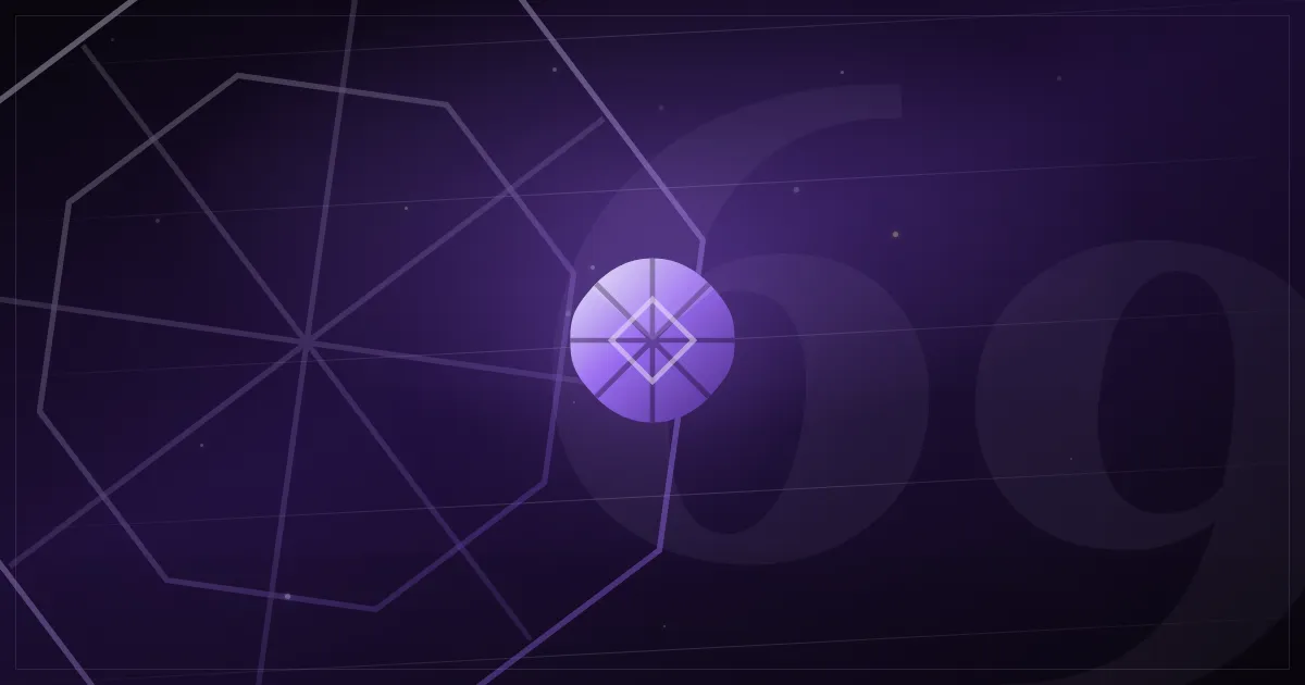 Purple gemstone artwork for the PAY69 registration information page